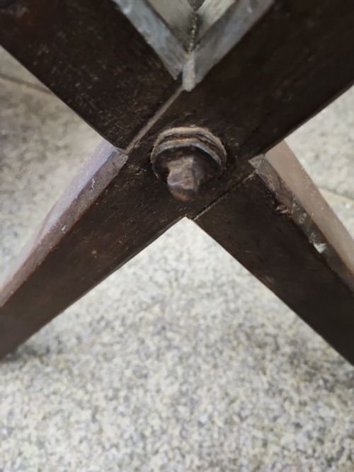 UNTOUCHED ANTIQUE TAVERN TABLE - ADDITIONAL PHOTO 4