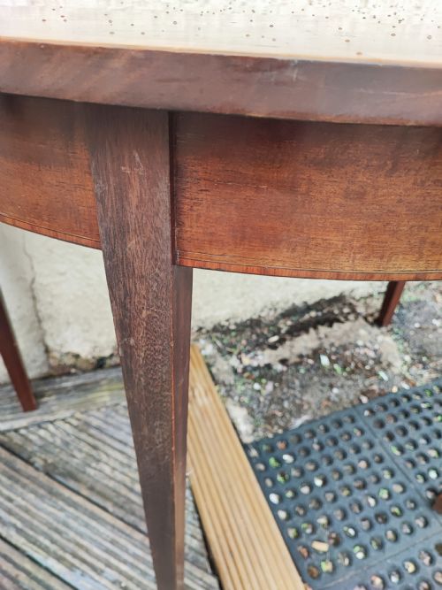 ANTIQUE GEORGIAN STYLE MAHOGANY DINING TABLE - ADDITIONAL PHOTO 1