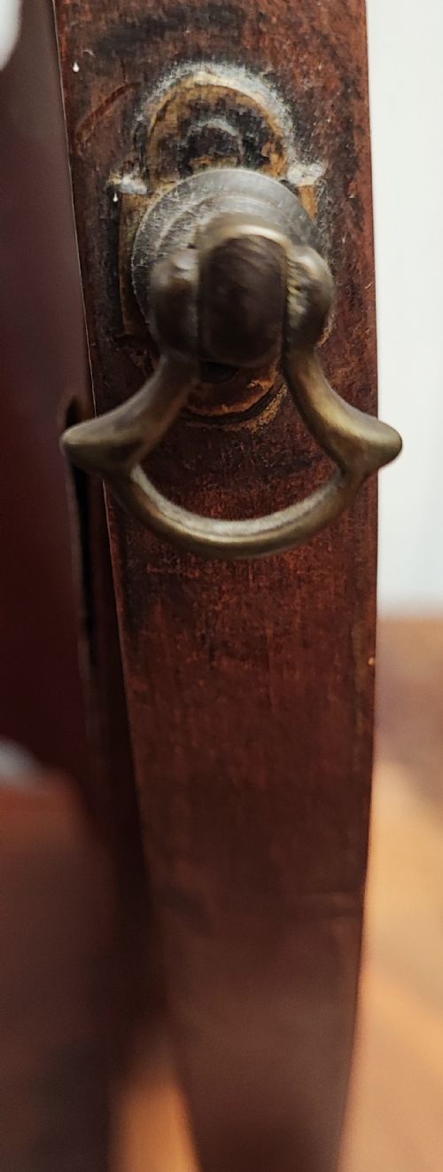 QUALITY GEORGIAN MAHOGANY DRESSING MIRROR - ADDITIONAL PHOTO 5
