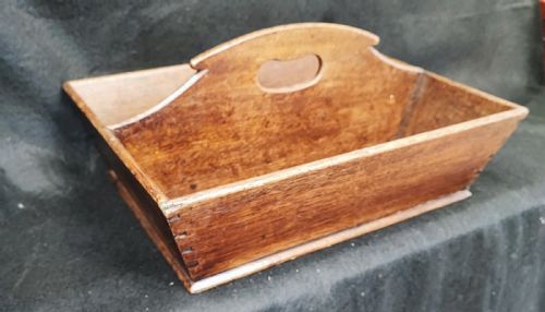 GEORGIAN OAK CUTLERY TRAY - ADDITIONAL PHOTO 2