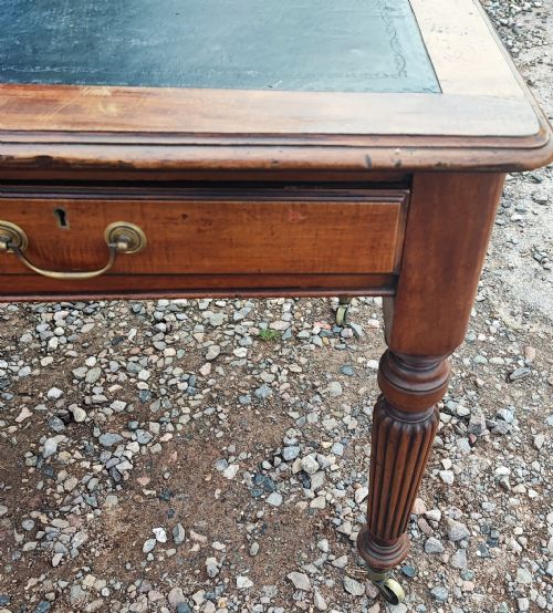 ANTIQUE MAHOGANY WRITING TABLE - ADDITIONAL PHOTO 1