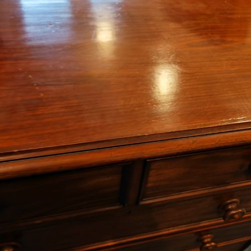 QUALITY VICTORIAN MAHOGANY CHEST OF DRAWERS - ADDITIONAL PHOTO 3