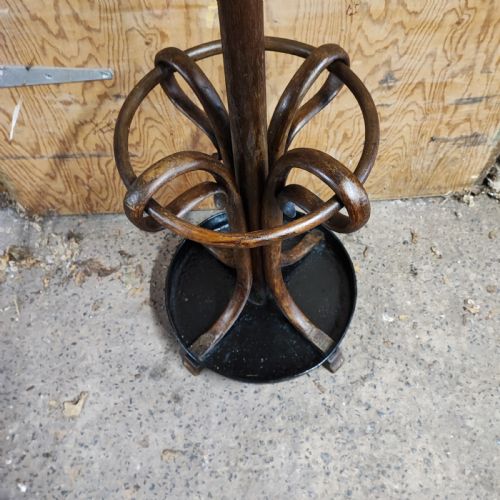 FINE ANTIQUE BENTWOOD COAT HALL STAND - ADDITIONAL PHOTO 5