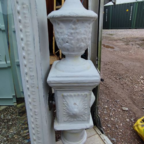 ANTIQUE TALL PAINTED CHEVAL MIRROR - ADDITIONAL PHOTO 2