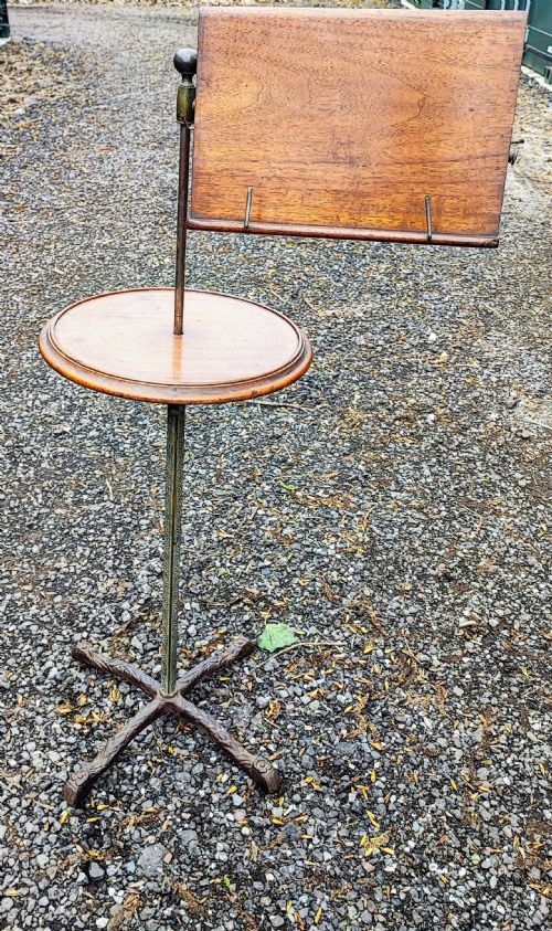 ANTIQUE CARTERS FULLY ADJUSTABLE READING TABLE