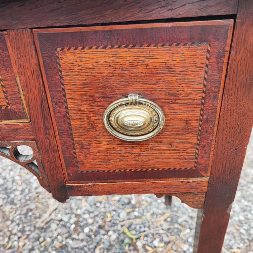 GEORGIAN OAK LOWBOY SIDE TABLE - ADDITIONAL PHOTO 1