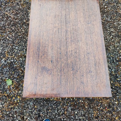 GEORGIAN OAK LOWBOY SIDE TABLE - ADDITIONAL PHOTO 4
