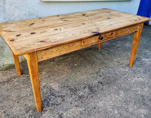 good antique pine dining table - CATEGORY: ANTIQUE TABLES - DATED 19TH CENTURY