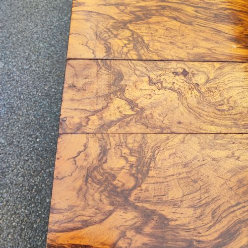 SUPERB VICTORIAN BURR WALNUT SUTHERLAND TABLE - ADDITIONAL PHOTO 7