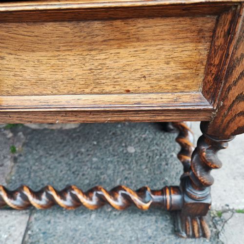 FINE ANTIQUE JACOBEAN STYLE CABINET OR BOOKCASE - ADDITIONAL PHOTO 8