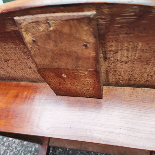 ANTIQUE FRENCH FRUIT WOOD SMALL DINING TABLE - ADDITIONAL PHOTO 5