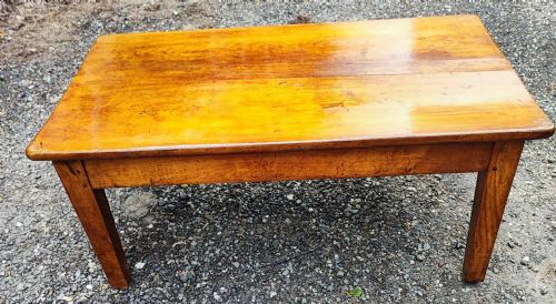 SUPERB ANTIQUE FRENCH CHERRY WOOD COFFEE TABLE - ADDITIONAL PHOTO 2