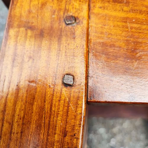 SUPERB ANTIQUE FRENCH CHERRY WOOD COFFEE TABLE - ADDITIONAL PHOTO 8
