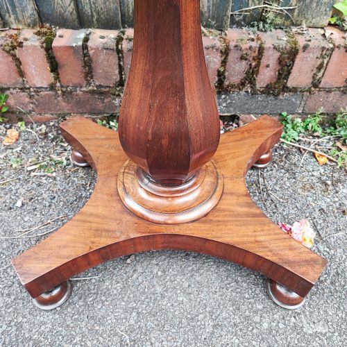 SUPERB ANTIQUE SPECIMEN WOOD SIDE TABLE - ADDITIONAL PHOTO 3
