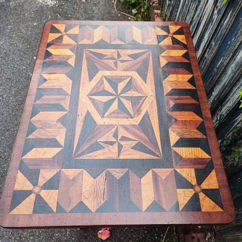 SUPERB ANTIQUE SPECIMEN WOOD SIDE TABLE - ADDITIONAL PHOTO 6