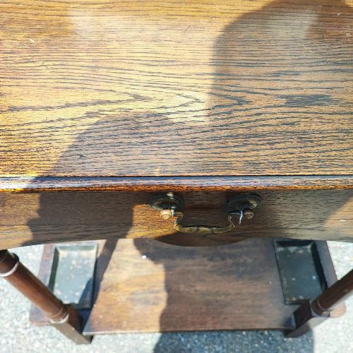 ARTS AND CRAFTS OAK HALL STICK STAND - ADDITIONAL PHOTO 2