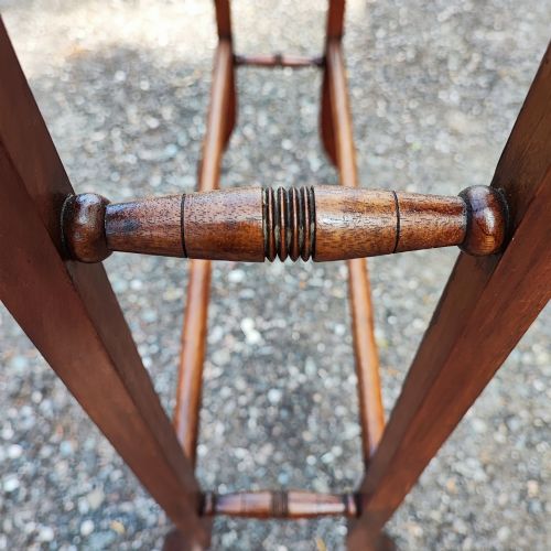VICTORIAN WALNUT TOWEL RAIL - ADDITIONAL PHOTO 5