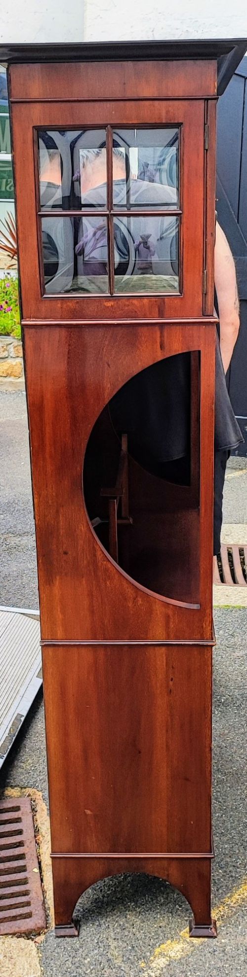 SUPERB ARTS AND CRAFTS INLAID CABINET - ADDITIONAL PHOTO 2
