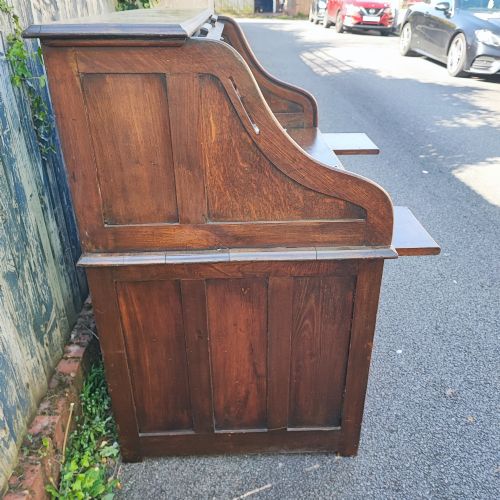ANTIQUE ROLL TOP DESK IN OAK - ADDITIONAL PHOTO 5