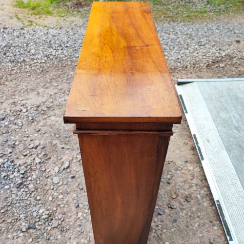 A VICTORIAN WALNUT OPEN BOOKCASE - ADDITIONAL PHOTO 2