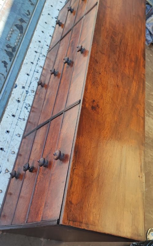 SUPERB REGENCY MAHOGANY WATCH MAKERS CHEST - ADDITIONAL PHOTO 8
