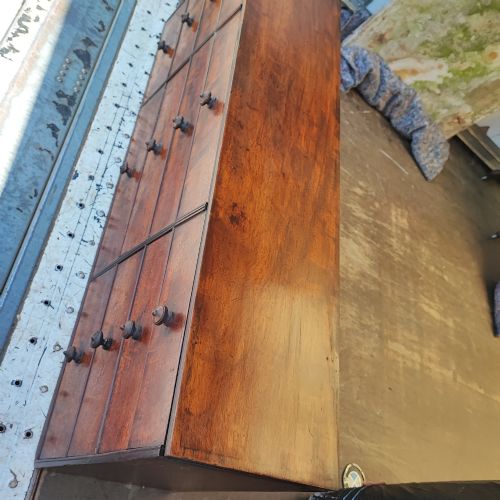 SUPERB REGENCY MAHOGANY WATCH MAKERS CHEST - ADDITIONAL PHOTO 9