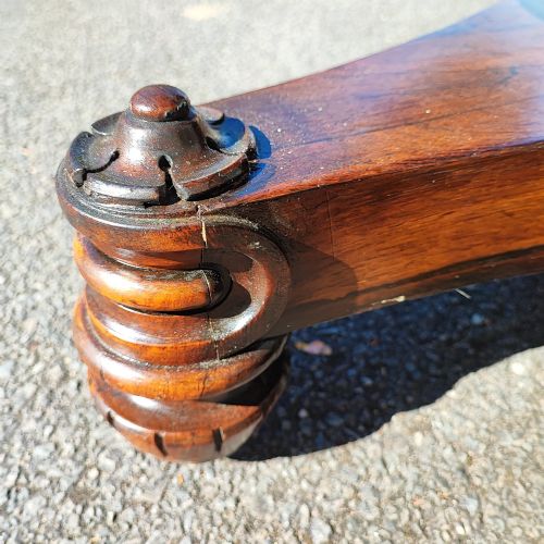 SUPERB REGENCY ROSEWOOD CIRCULAR DINING TABLE - ADDITIONAL PHOTO 8