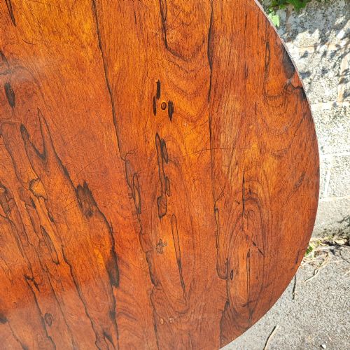 SUPERB REGENCY ROSEWOOD CIRCULAR DINING TABLE - ADDITIONAL PHOTO 10