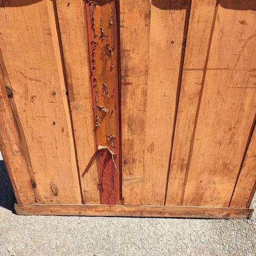 ANTIQUE MAHOGANY OPEN BOOKCASE - ADDITIONAL PHOTO 4