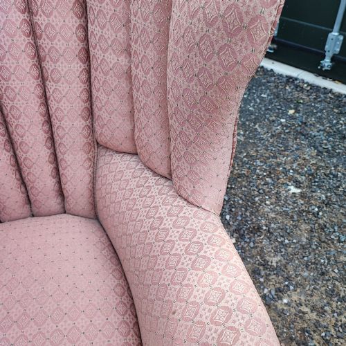SUPERB REGENCY BARREL BACK WING ARM CHAIR - ADDITIONAL PHOTO 1