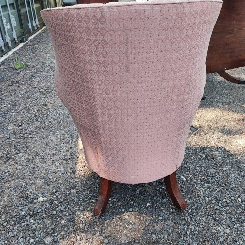 SUPERB REGENCY BARREL BACK WING ARM CHAIR - ADDITIONAL PHOTO 6