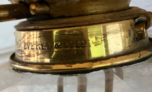 TALL ANTIQUE CORINTHIAN COLUMB BRASS LAMP - ADDITIONAL PHOTO 2