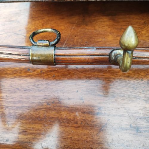 AN UNUSUAL CARVED FOX HEAD COUNTRY WHIP RACK - ADDITIONAL PHOTO 4