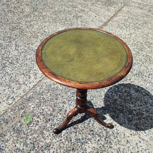 A Good Mahogany Lamp or Wine Table