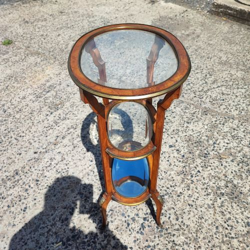 Quality Antique Satin Wood and Bronze Etagere