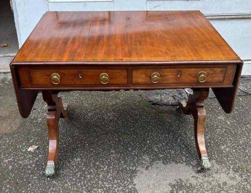 Superb Regency Mahogany Sofa Table