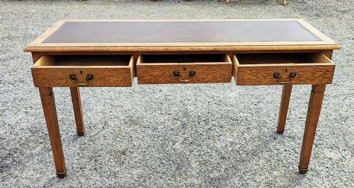 A Masonic Lodge 3drawer Writing Table in Oak