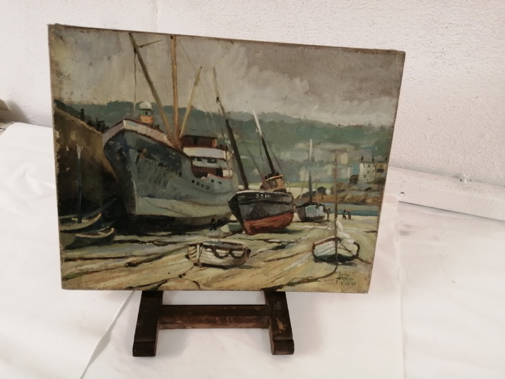 Lovely nautical oil from St Ives .