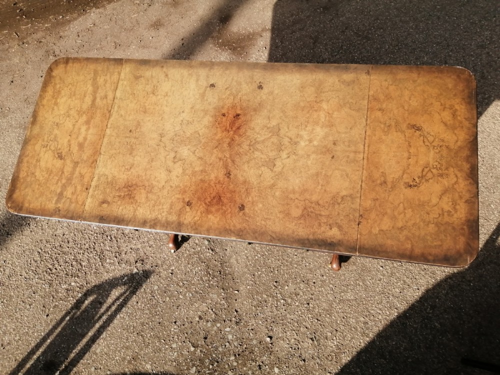 Fine antique walnut sofa table. View II