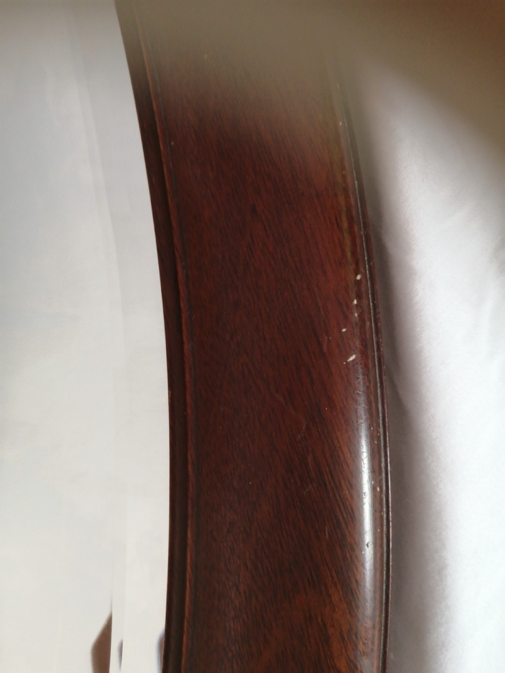 Large Edwardian oval wall mirror. View VI