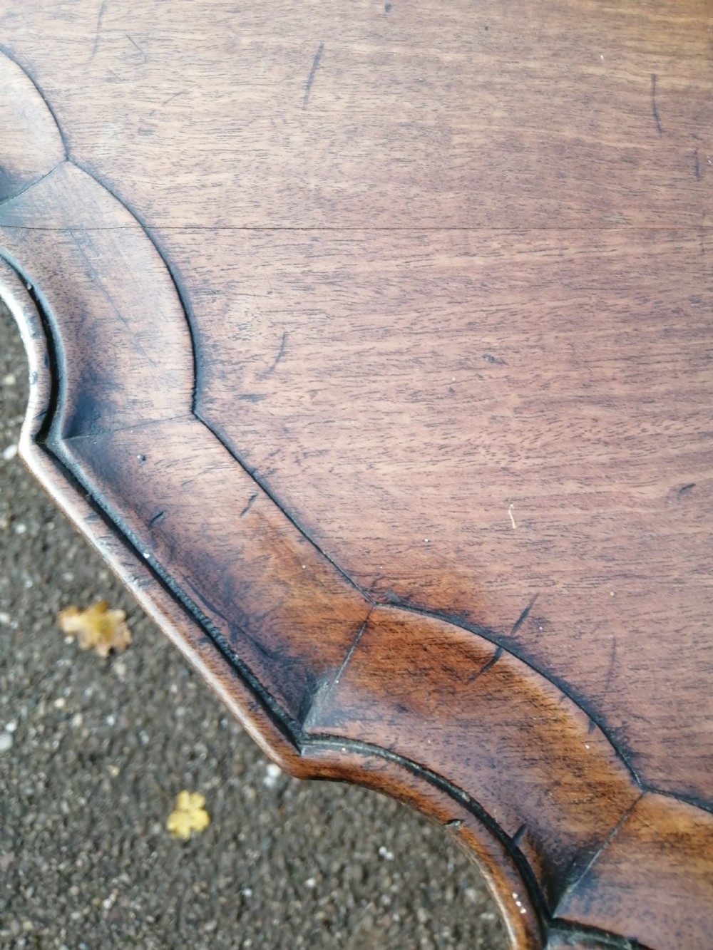  fine 18c carved Irish coffee table. View XIV