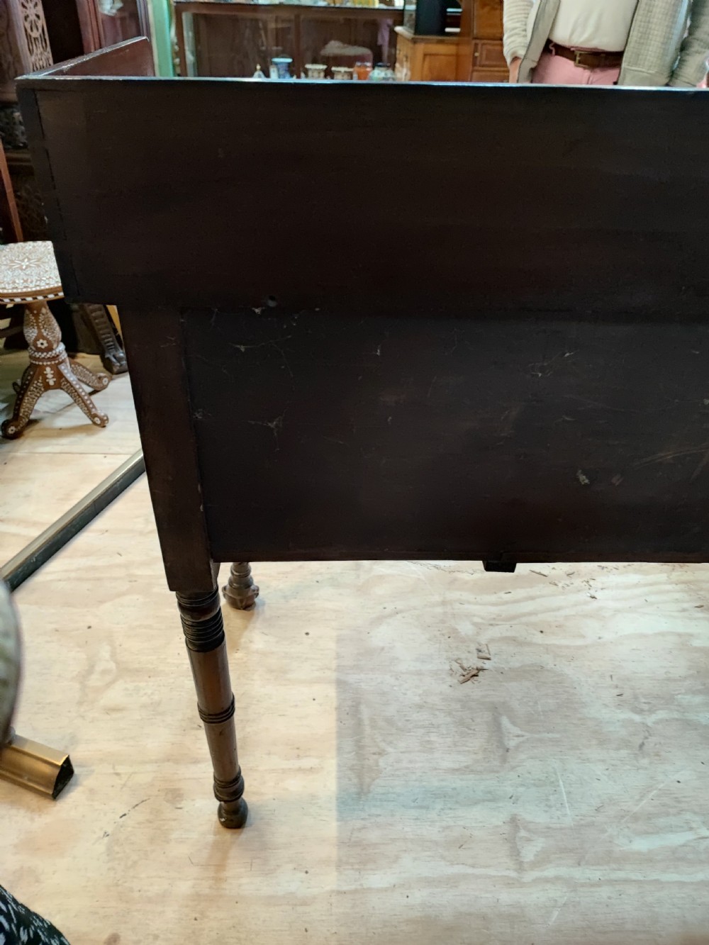 An Irish regency mahogany server sideboard. View V