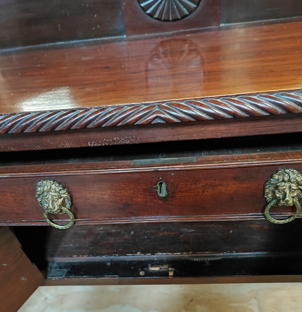 An Irish regency mahogany server sideboard. View XII