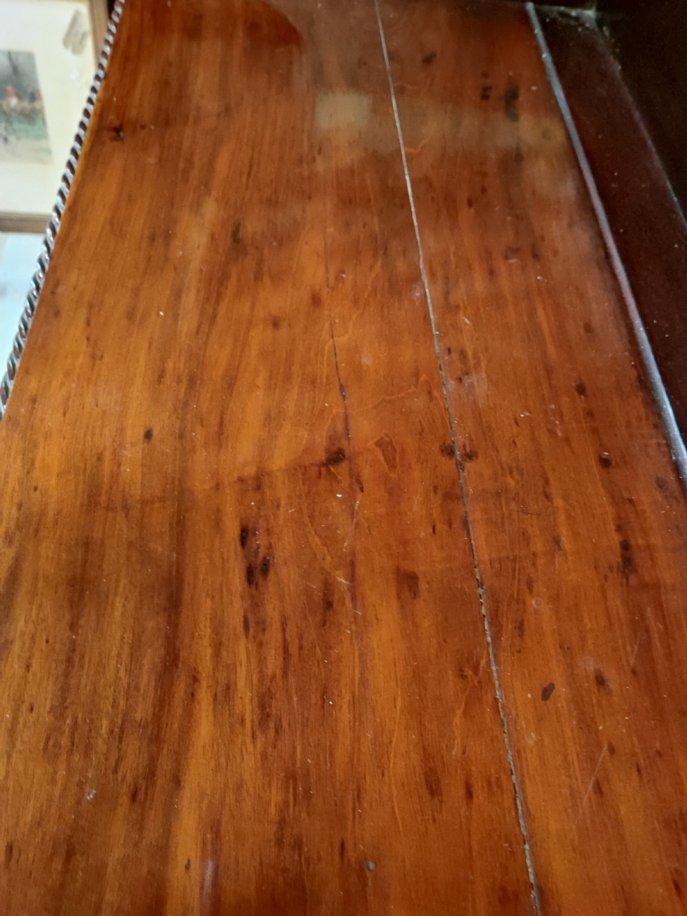 An Irish regency mahogany server sideboard. View XIII