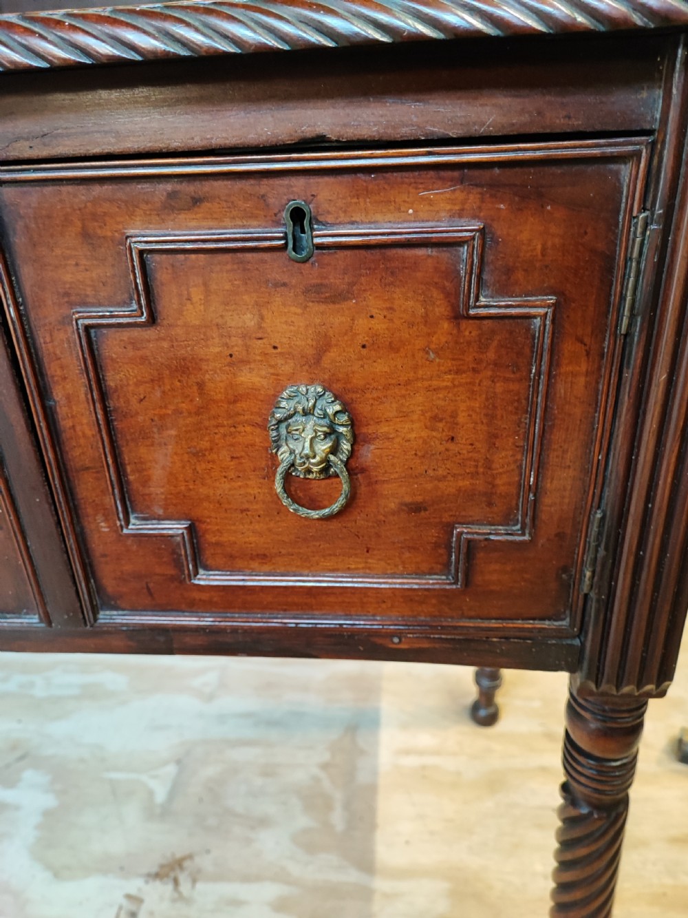 An Irish regency mahogany server sideboard. View XIV