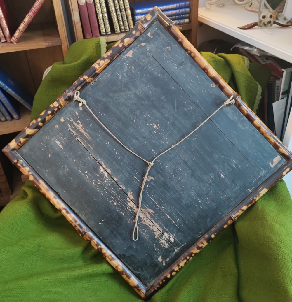 Victorian bamboo and lacquered wall mirror, View XIII