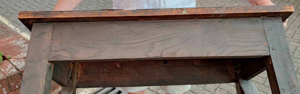 Georgian,Irish oak console table. View VI