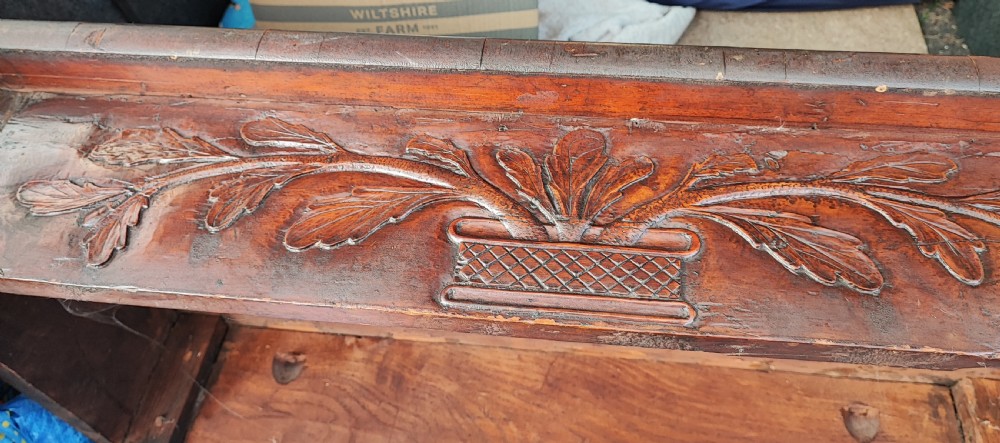Georgian,Irish oak console table. View VII