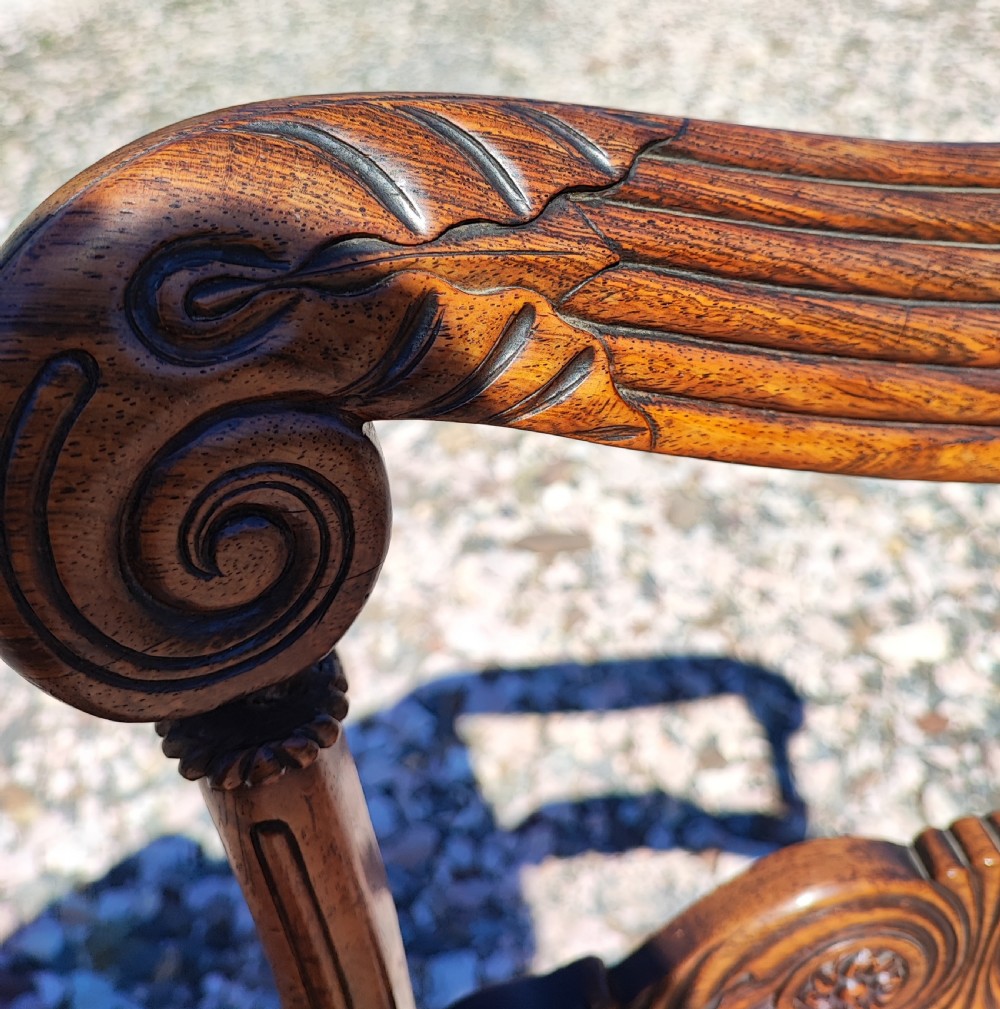 A Regency rosewood side or occasional chair by Gillows  View VII
