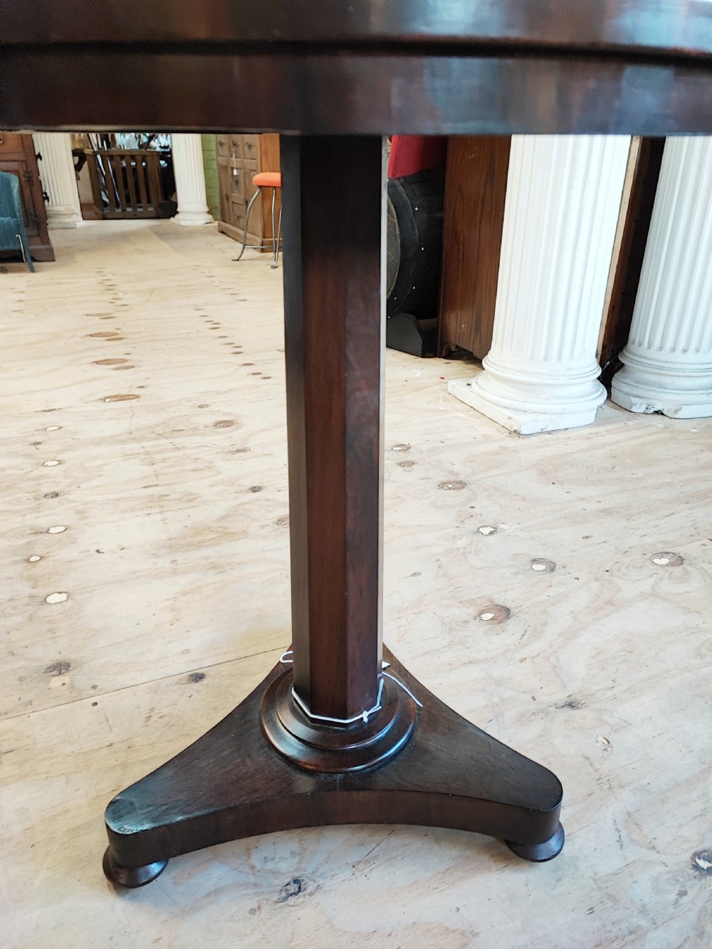 A Regency rosewood wine or lamp table. View V